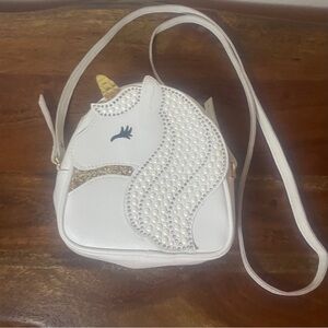 Bath & Body Works Unicorn Bag with Gold and Silver Details
